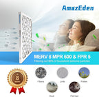12x12x1 Air Filter 4 Pack MERV 8 Furnace HVAC AC Air Filters 12x12 Pleated for Home Dust Defense Replacement Filters MPR 600 FPR 5 (Actual Size: 11.81"x11.81"x 0.79")