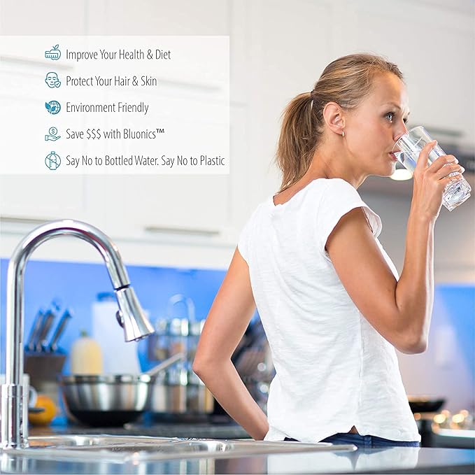 Bluonics Sediment Replacement Water Filters 4pcs (5 Micron) 4.5" x 10" Whole House Cartridges