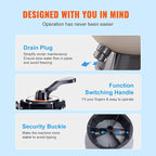 VEVOR 22 Inch Sand Filter, Up to 55 GPM Flow Rate, Above Inground Swimming Pool Sand System with 7-Way Multi-Port Valve, Filter, Backwash, Rinse, Recirculate, Waste, Winter, Closed Functions, Grey