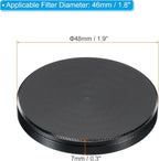 PATIKIL 46mm Lens Cap, Camera Lens Cap Cover Universal Front Metal Lens Filter Stacks Cap Protective Case for 46mm Camera Circular Polarizing Fader ND Filter, Black