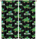 Kids Agriculture Machine Window Curtains, Farm Equipment Tractors Transport Combines Rod Pocket Decorative Windows Curtain for Boys Children Teens Room Decor 42x45in (30% Blackout)