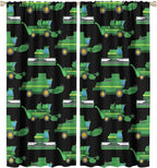 Kids Agriculture Machine Window Curtains, Farm Equipment Tractors Transport Combines Rod Pocket Decorative Windows Curtain for Boys Children Teens Room Decor 42x45in (30% Blackout)