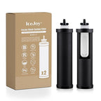 IceJoy 0.01μm Ultra-Filtration Carbon Rod Filters (2 Pack) – Replacement for Gravity Water Filter Systems, Reduce Fluoride & Chlorine, NSF/ANSI 42 Certification
