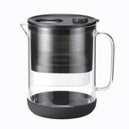 Waterdrop Glass Water Filter Pitcher with 1 Filter, Eco-Friendly, with NSF 53&42&372 Certified Filter, 7-Cup, Reduces PFOA/PFOS, Chlorine, Cadmium, Copper, Mercury, BPA Free, Easy to Clean, Black