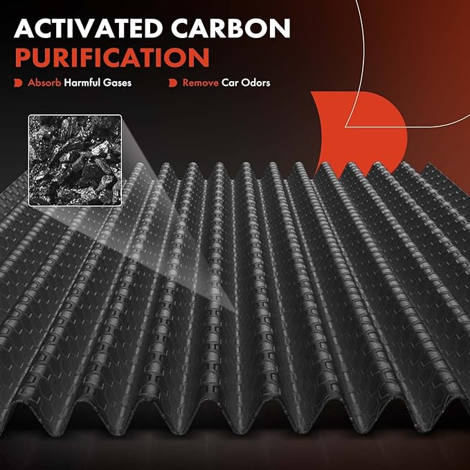 A-Premium 2-PC Cabin Air Filter with Activated Carbon Compatible with Lexus, Mazda & Toyota Models - Avalon, Camry, Corolla, Highlander, Prius, RAV4, Sienna, Venza, ES300h, UX200, RX350, RX450h