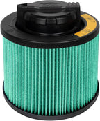 DEWALT Shop Vac Filter, HEPA Vacuum Filter Replacement DXVC4003, Shopvac Filter Washable and Reusable, Fit for Dewalt Wet and Dry Vacuums DXV04T, DXV05P, DXV05P-QT, DXV05S, DXV06G, DXV06PL,DXV08S