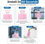 17-STAGE Bath Filter for Tub with Premium Design & Leak-Proof, 7000-Gallon Long-Life Cartridge with Vitamins C & E + Essential Minerals Removes Chlorine and Softens Hair, Skin & Nails | Patent Pending