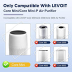 Core Mini Smoke Remover Replacement Filter for LEVOIT Core Mini and Core Mini-P Air Purifier, 3-in-1 H13 Grade True HEPA and Activated Carbon, Core Mini-RF-SR, 2 Filter & 10 Fragrance Sponge, Blue