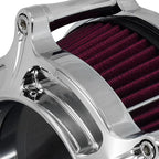 HDBUBALUS Motorcycle Air Filter Cleaner Intake Filter System Kit (A-For Sportster XL models 04-22)