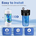 ICEPURE PP10BB 5 Microns 10" x 4.5" Whole House Sediment Water Filter Replacement Cartridge for Home, Compatible with RFC-BBSA, WFHD13001B, GXWH35F, GXWH30C, AP817, WHKF-GD25BB, 3 PACK