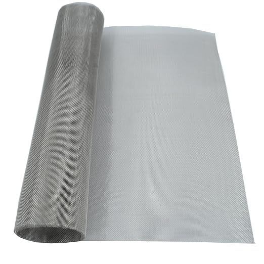 304 Stainless Steel Mesh Screen - 30Mesh, 15.7"x47.2" (40x120cm) Fine Woven Wire Filter Mesh for Vent Covers, Cage, Garden, Window Screens and DIY Projects