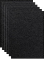 6 Pack Carbon Filters Compatible with Van Ness Cat Litter Box, 4.5 x 6.5Inch Activated Charcoal Replacement Odor Filters for Pureness F6 Zeloite Air Filter