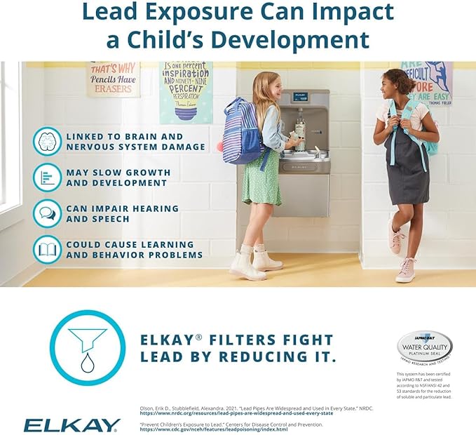 Elkay Genuine WaterSentry 51300C Lead + Microplastics NSF/ANSI Certified Filter (Single)(Bottle Fillers)