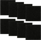 Resinta 8 Pack Activated Carbon Compost Caddy Filters Kitchen Compost Collector Replacement Filters Compatible with ECO 2000 Compost Collector (0.2 Inch Thickness)