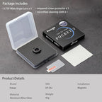 Haoge Magnetic 0.75X Wide Angle Lens for DJI Osmo Pocket 3,Expanded FOV of 108°, Dual-Sided Anti-Reflective Coating Lens with Screen Protector