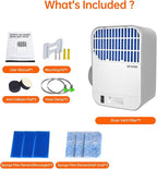 Indoor Dryer Vent Kit – 6-Layer Pro Lint Trap with Safety Vent Flap, 3 Pairs Replacement Filters, Triple Filtration System for Cleaner Air