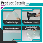 8 Pcs Face Shield Replacement Window Compatible with Jackson Safety Premium Face Shield Mask, Protective Lens for Grinding and Welding, Durable and Scratch-Resistant, Clear Tint, Uncoated