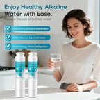 ICEPURE Alkaline RWF5800A-AL Refrigerator Water Filter Replacement for Frigidaire EPTWFU01, EWF02, Pure Source Ultra II, PureSource Ultra 2, GP006, BO022, MR022, SCWFTCTO, 4562222, Enhances PH, 1Pack