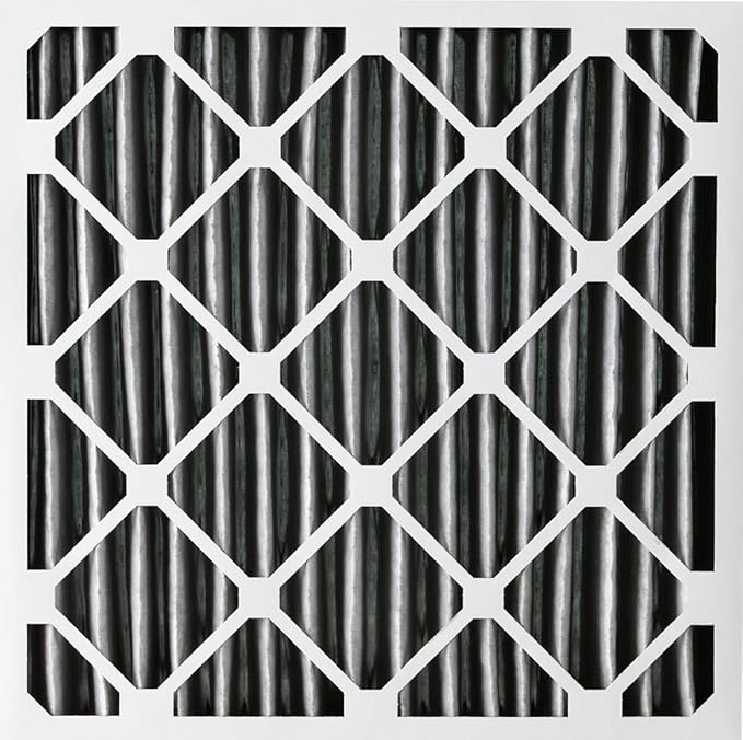Nordic Pure 25x25x2 (Actual Size: 24 1/2 x 24 1/2 x 1 3/4) Furnace Air Filters MERV 12 Pleated Plus Carbon 3 Pack