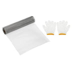 PATIKIL 40" L x 16" W Woven Wire Mesh, 18 Mesh 304 Stainless Steel Air Vent Filter Screen with Gloves for Window Security Vent Cover Filtration Animals Fence