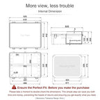 QILIPSU Waterproof Junction Box IP67 Outdoor Plastic Electrical Project Enclosure Weatherproof with Mounting Plate, Wall Brackets, Hinged Grey Cover 20"x16.1"x7.9"