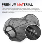 Air Filter Cover, Thickened Car Cold Air Intake Filter Dust Sock Cover, Universal for High Flow Air Intake Filters (Large, Black)