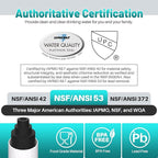 ICEPURE PLUS RWF3500AH NSF/ANSI 53 NSF/ANSI 42 Certified Refrigerator Water Filter Replacement for LG LT800P, ADQ73613401, ADQ73613408, ADQ75795104, LMXS30776S, LSXS26366D, Kenmore 9490, 3PACK