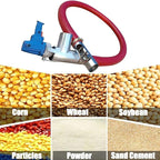 Red Portable Grain Suction Pump - Low Noise Auger Conveyor for Cement, Fertilizer, and Gravel - Efficient and Versatile for Agricultural and Construction Use (3m)