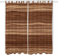 Brown Western Living Room Curtains 96 Inch Length, Window Curtains Tab Top, Vintage Farmhouse Wood Barn Door Light Filtering Window Treatments Drapes 52"x96" 2 Panel
