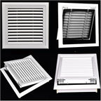 Return Air Filter Grille Vent Cover Removable, Louvered Access Panel, Removable Access Panel, HVAC Vent Cover Grill(14x 30 in)
