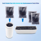 4 Pack Odor Absorbing Carbon Filter Refills for Lomi Smart Waste Kitchen Composter, 12-Month Supplement, Replacement Activated Charcoal Filters Compatible with Electric Countertop Compost Bin
