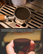 51mm Espresso Paper Filters, 300pcs Disposable Espresso Puck Paper Filters and Filter Storage Holder Compatible with 51mm Portafilters Basket - Keep Shower Screen Clean