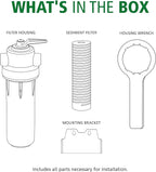 AO Smith Whole House Water Sediment Filter - Valve-in-Head Single-Stage Filtration System - NSF Certified - AO-WH-PREV