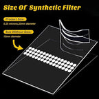Zonon 384 Pieces Synthetic Filter Paper Stickers 20 mm 0.25 µm Filter Disc Adhesive Patch Stickers for Wide Mouth Mushroom Cultivation Mason Jar Lids