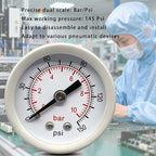 YSIL 3/8''NPT 3 Stage Filter and Regulator with Pressure Gauge Air Drying System with 5 and 0.5 and 0.01 Micron Brass Filter Pressure Regulator Combo Piggyback(Semi-Auto Drain）