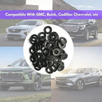 50PCS Rubber Oil Drain Plug Gasket Replacement for GMC Buick Cadillac Chevrolet Oil Crush Washer 12616850 (M12-GMC)
