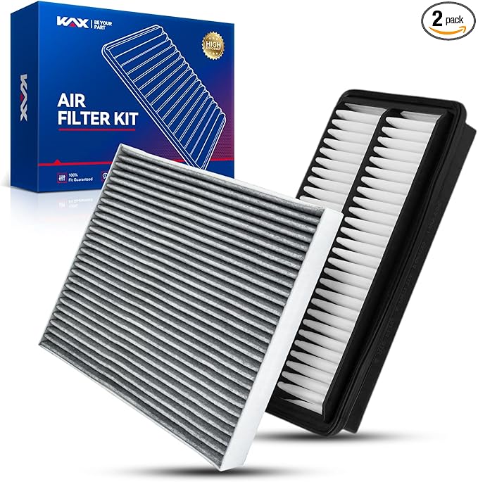 KAX Engine & Cabin Air Filter Kit for Honda Pilot 2016-2022, Ridgeline 2017-2025, Passport 2019-2025, Acura MDX 2016-2020 3.5L/3.0L, Replace# CF10134 CA12061