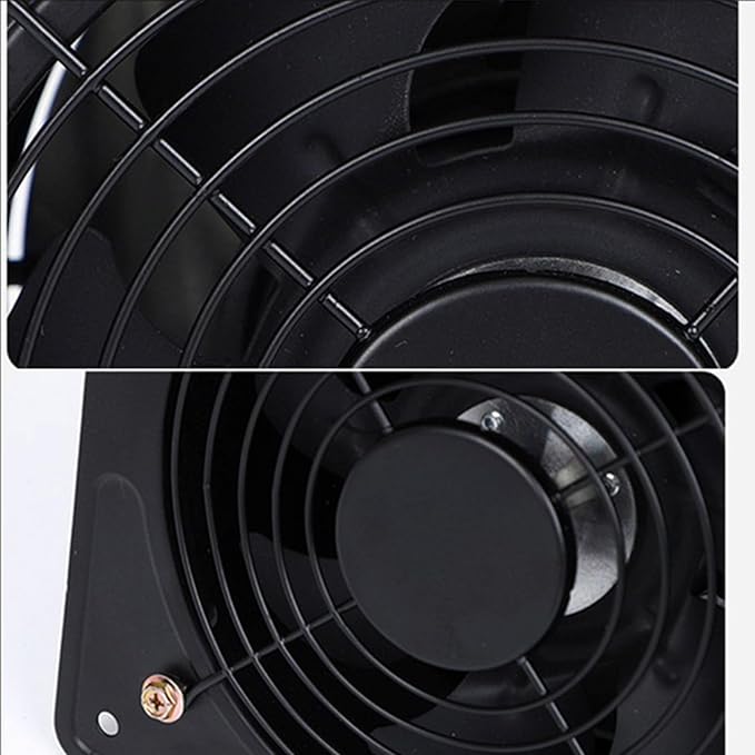 8 inch, High Speed Explosion-Proof Garage Ventilation Fan 6-10 Inch 220V Low Noise Metal Bathroom Exhaust Smoke Fan for Home Use, Greenhouse Easy to Store