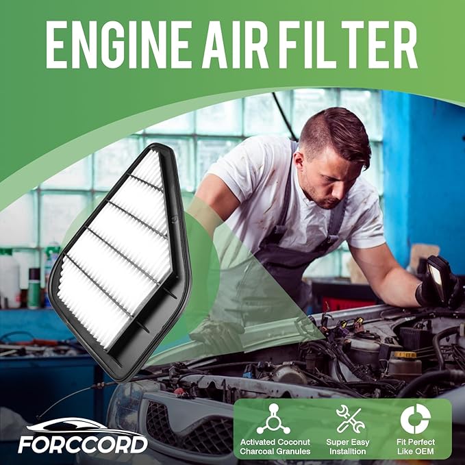 2-PACK Engine Air Filter CA10110 Replacement for Chevrolet Traverse 2009-2017, GMC Acadia 2007-2016, Buick Enclave 2008-2017, Outlook 2007-2010 Air Filter 15278634 Car Accessories