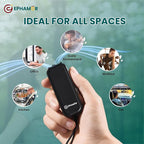 Mini Portable Air Purifier for Home, Car, Travel and More | 5 Days on Single Charge with 500 mAH Rechargable Battery | Fliterless Air Purifier