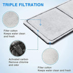 HiTauing 8 Pack PF-L Carbon Cartridge for Silenstream PF20, PF30, PF40 and PF75 Power Filters