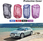 Car Intake Filter Mesh Cover Polyester Cloth Oilproof and Dustproof Cover Cold Air Filter Protector Cover Rain Sock Protective for Motorcycle Automotive (Type B Purple)
