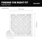 14x14x1 Air Filter MERV 8 (4-Pack), HVAC/Furnace AC Filter Replacement, Dust Defense–Comparable with MPR 600 & FPR 5 (Actual 13.75x13.75x0.75)
