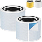 Core 300 Smoke Replacement Filter for LEVOIT Core 300-P Core 300 Core 300S Core 300S-P VortexAir Air Purifie-r, Core 300-RF, 4-in-1 HEPA Activated Carbon, 2 Pack, Blue
