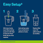 Brita Water Dispenser, UltraMax Elite Filter, Removes 99% of Lead, Includes 1 Filter, 27-Cup Capacity, Black