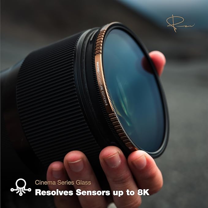 PolarPro 82mm Peter McKinnon Mist VND Camera Filter - 2-5 Stop Variable Neutral Density Lens Filter for DSLR/Mirrorless Pro Video – for Cinematic Shutter Speed Control + Diffusion
