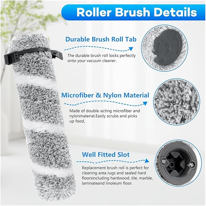 Replacement Parts ，Compatible For Bissell， 3930F 3933 V2 3999Z Floor Scrubber Roller Brush Filter Washing Vacuum Cleaner Parts(F)