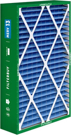 Filterbuy 16x25x5 Air Filter MERV 13 Optimal Smoke & Allergy Defense (1-Pack), Pleated HVAC AC Furnace Filters for Amana, Coleman, Goodman, Maytag, York, and More (Actual Size: 15.38 x 25.50 x 5.25)