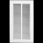 HVAC Premium 10 x 24 Duct Opening Steel Return Air Filter Grille, for 1-inch Filter, Removable Door, Flat Stamped HVAC Vent Cover Grille, Outer Dimensions 12.5 x 26.5