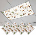 Fluorescent Light Covers for Ceiling Lights Desert Camel Magnetic Light Filters 4 Pack 4x2 ft Bohemian Southwest Date Trees Ceiling Lights Cover for Classroom Office School Home Drop Lamp Decor